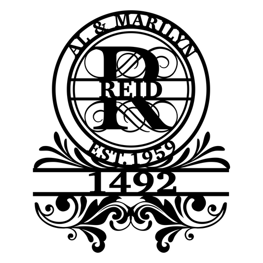 Address Monogram Sign