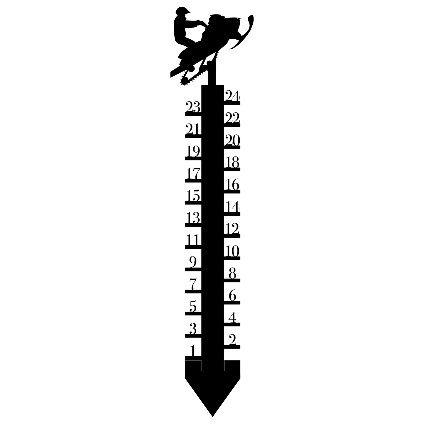 Snowmobile Snow Depth Gauge