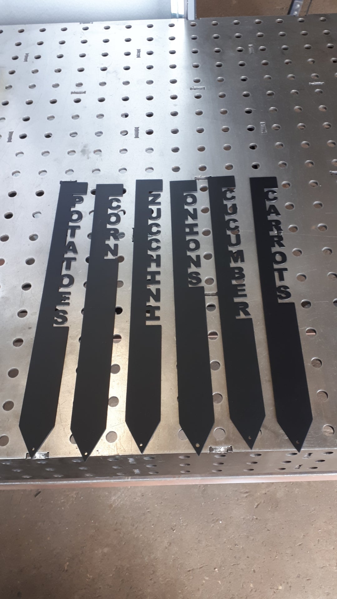 Row Marker Sign Metal Garden Row Markers – Wallace Metal Company