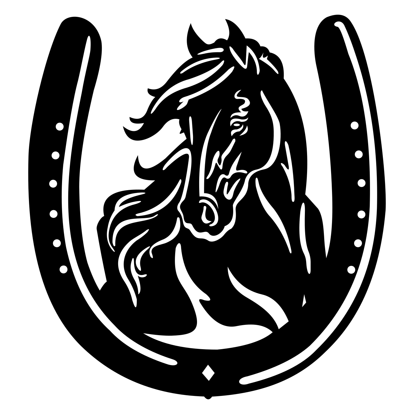 Horse With Horseshoe Wall Art