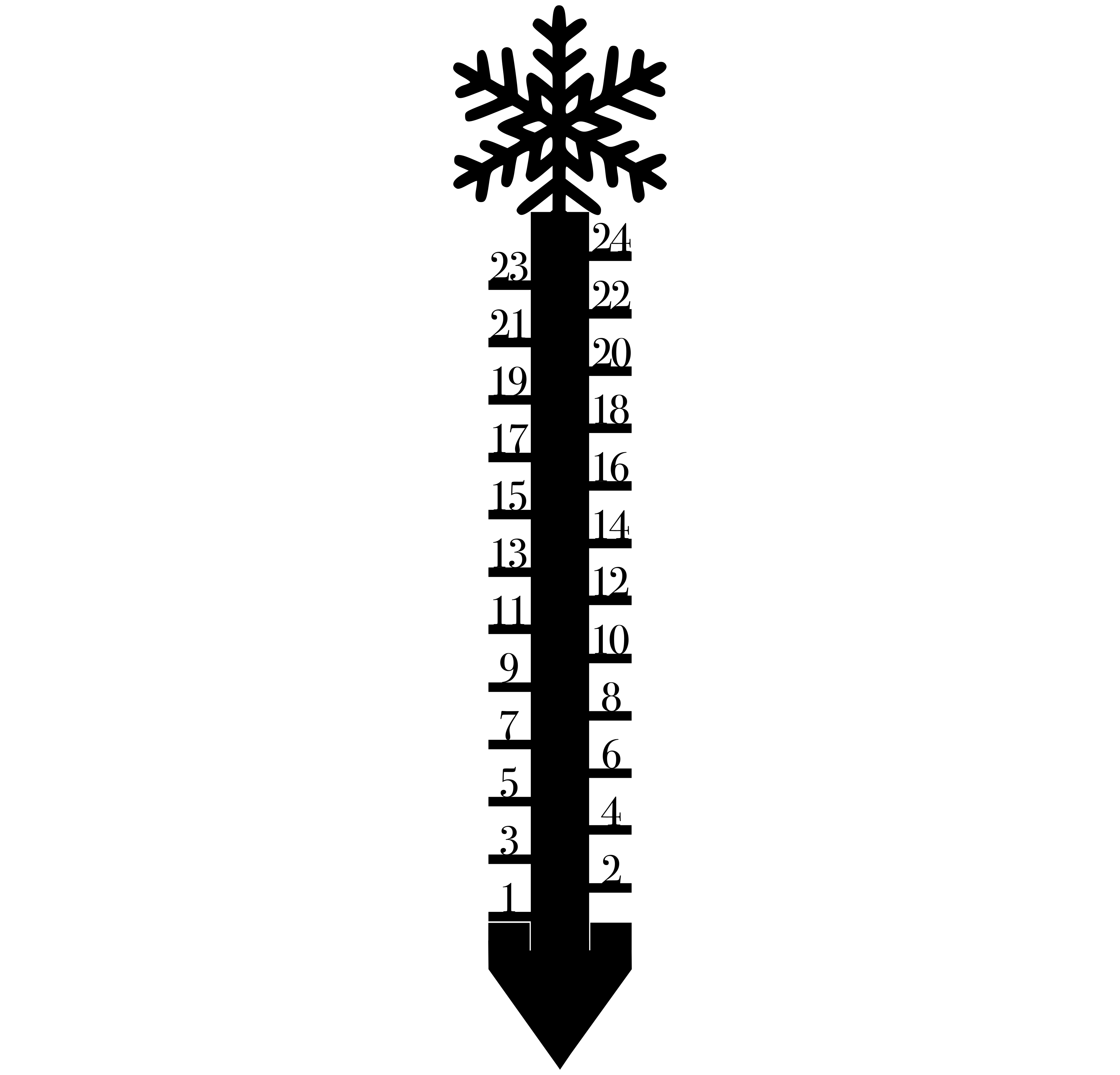 Snowflake Snow Gauge Wallace Metal Company